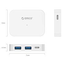 Orico 4 Port USB-C to 2xUSB3.0|2xUSB-C Hub White