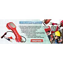 Goldtool Linemans Test Set -to provide both DTMF (touch tone) and dial pulse output-Talk/Ring/Monitor tests function