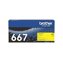 Brother TN-667Y Ultra High Yield Yellow Toner Cartridge