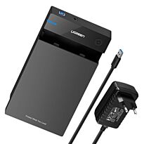 UGreen 3.5" SATA Hard Drive USB 3.0 Enclosure 5Gbps – Black