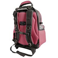 Volkano Orthopaedic Trolley Backpack 27L - Dark Grey/ Pink