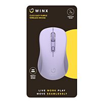 WINX CLICK Easy 1600DPI 2.4GHz Wireless Mouse - Purple