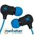 Manhattan Sound Science Nova Sweatproof Earphones Black and Blue