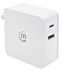 Manhattan Power Delivery Wall Charger - 60 W USB-C Power Delivery Port (up to 60 W) USB-A Charging Port (up to 2.4 A) White