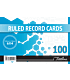 Treeline 102 x 152mm 100 Feint Ruled Record Cards