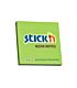 Stickn 76x76 Neon Notes Lime 100 Sheets Per Pad Pkt-12