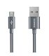 Romoss Micro USB to USB Nylon Braided 1m Cable Silver