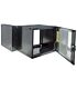 Intellinet 19 inch Double Section Wallmount Cabinet - 15U Flatpack Black 600 mm (23.62 inch) depth