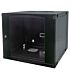 Intellinet 19 inch Double Section Wallmount Cabinet - 15U Flatpack Black 600 mm (23.62 inch) depth