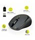 Port Wireless Silent 3600DPI 3 Button USB and Type-C Dongle Mouse - Black