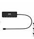 Port USB Type-C to 1 x RJ45|1 x USB3.0 SS|1 x Type-C 85W PD|1 x HDMI2.0|1 x VGA 30cm Cable Dock - Black