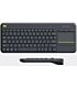 Logitech K400 Plus Touch Wireless Keyboard - Black