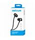 Astrum EB280 Wired Stereo Earphones + In-line Mic Black