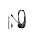 Astrum HS115 Wired Headset with rotatable Mic Black 2 Pack