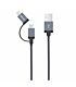 Astrum AC330 Charge / Sync Cable 8pin + 13 pin Titanium