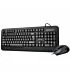 Astrum KC120 Wired Keyboard + Mouse Deskset Black