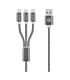 Amplify Linked Series 3 in 1 Charge cable - Gun Metal