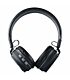 Amplify Fusion Series Bluetooth Wireless Headphones in Black and Grey with FM Radio