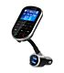 Gizzu Bluetooth Handsfree Kit with FM Transmitter Blue/White LED Interface [1 x Micro SD Slot (Supports 512MB Max)