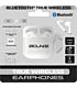 Bounce Buds Series True Wireless Earphones with Silicone Accessories White