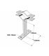 T-Stand off Bracket 150mm