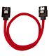 Corsair Premium Sleeved SATA 6Gbps 30cm Cable ? Red
