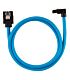 Corsair Premium Sleeved SATA 6Gbps 60cm 90? Connector Cable ? Blue