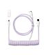 Keychron Coiled Aviator Cable - Light Purple/Straight