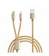 Romoss 2in1 USB to Lightning|Micro USB 1.5m Cable Gold