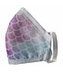 Clinic Gear Anti-Microbial Printed Mask Girls Mermaid Tail - Multi