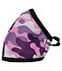 Clinic Gear Anti-Microbial Printed Mask Girls Cammo - Pink and Purple