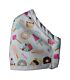 Clinic Gear Anti-Microbial Printed Mask Girls Donut - Turq