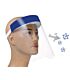 PET Curved Medical Visor with ABS Strap and Elastic Band Fitting
