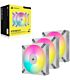 Corsair AF120 RGB Elite 120mm fluid Dynamic RGB fan with AirGuide - Triple pack