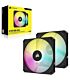Corsair iCUE AF120 RGB slim 120mm PWM fluid Dynamic bearing fan - Dual pack