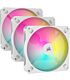 Corsair iCUE AR120 Digital RGB 120mm PWM fan - White - 3 pack
