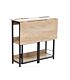 Everfurn Viron Folding Desk with x2 prong plugs and x2USB Charging Ports