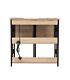 Everfurn Viron Folding Desk with x2 prong plugs and x2USB Charging Ports