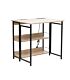 Everfurn Viron Folding Desk with x2 prong plugs and x2USB Charging Ports