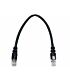 Linkbasic 22cm UTP Cat5e Flylead Black