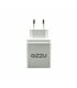 GIZZU Wall Charger Dual USB Port 3.4A - White
