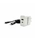 GIZZU Wall Charger Type C 18W PD QC3.0 36W - White with USB-C to Lightning 1.2m 8Pin Cable - Black