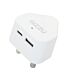 GIZZU Wall Charger Type C 20W|USB SA 3 Prong - White
