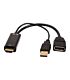 HDMI to Display Port Adapter - Black