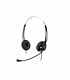 Calltel H550 Stereo-Ear Noise-Cancelling Headset + UC2000T Quick Disconnect USB Sound Card Adapter Cable