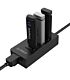Orico 3 Port USB3.0 Hub With Gigabit Ethernet Adapter Blac