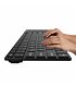 Rii QWERTY Touchpad 10Keyless Keyboard Touch Volume Control Black