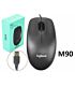 Logitech Mouse M90 Grey USB