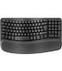 Logitech 920-012304 Wave Keys 96% Graphite Grey Wireless Ergonomic Keyboard