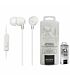 Sony EX15AP In-Ear Headphones with Mic for iPhone- Android - Blackberry White